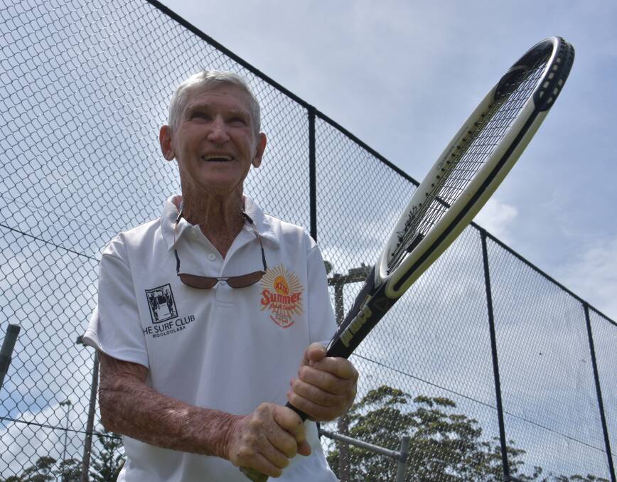 Allan Gibson at Laurieton Tennis Club. 