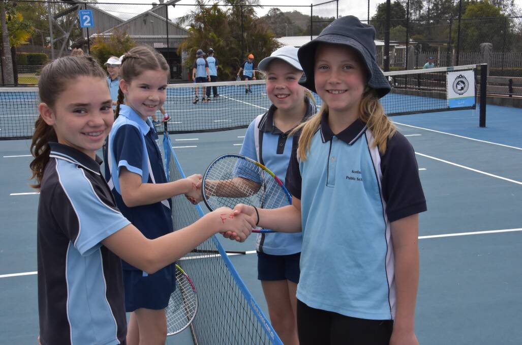 Students at the Kendall Tennis Club for the Todd Woodbridge Cup on Friday, September 20.