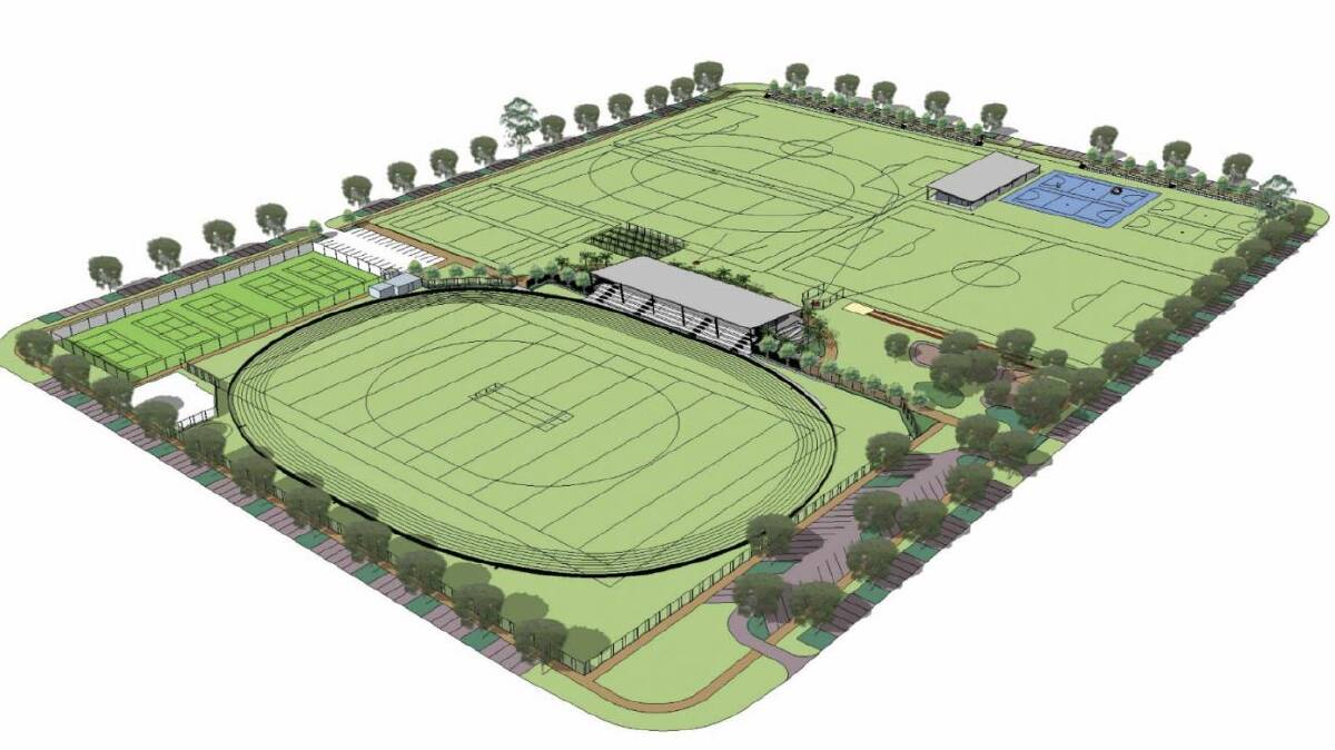 Laurieton Sports Complex master plan. Graphic: Port Macquarie-Hastings Council. 