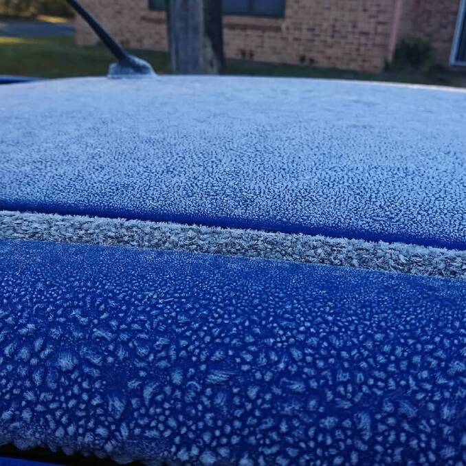 Icy car roof: Chan Ansell. 