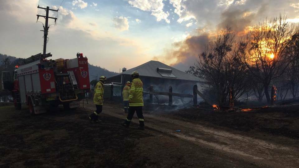Fire devastation at Pappinbarra. Photo by Rod Chetwynd, Fire & Rescue Wauchope.