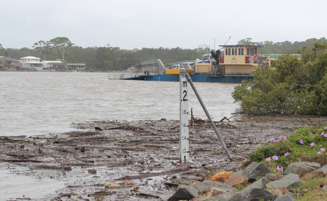Settlement Point, Port Macquarie is expecting flooding into Wednesday afternoon.