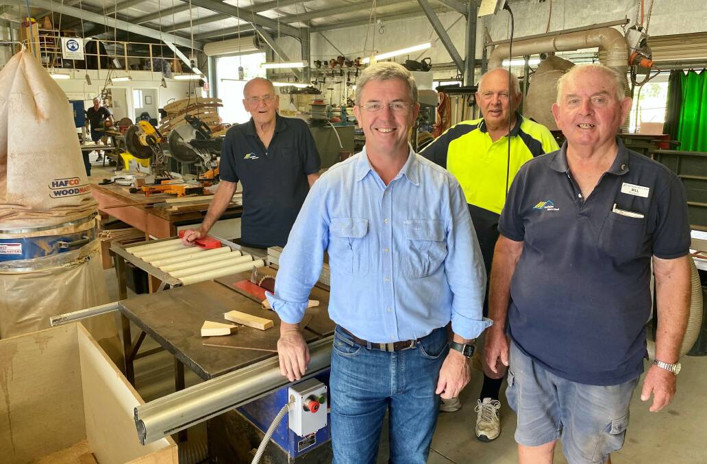 Federal member for Lyne Dr David Gillespie encouraged all Men's Sheds across the region to apply.