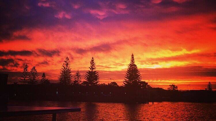 A beautiful sunset over the Hastings River in Port Macquarie. Photo: Tracey Fairhurst.