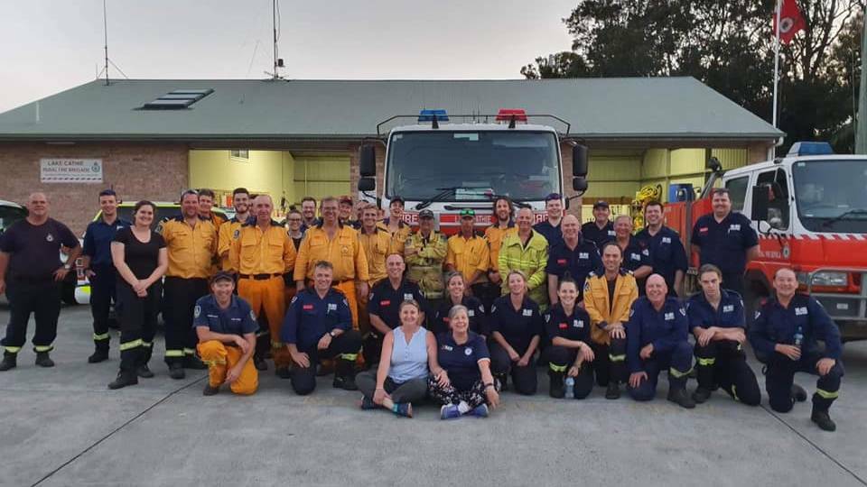 Lake Cathie RFB with support crews.