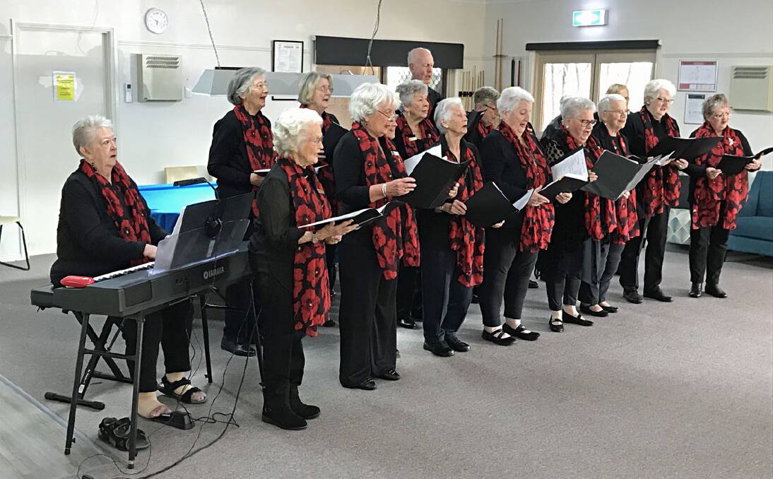 U3A Laurieton Voices Choir entertain at the U3A Seniors Concert.