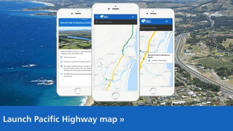 Launch of Pacific Highway progress map