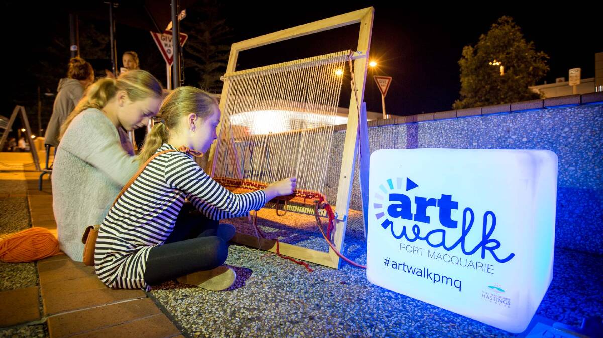 Artwalk is a sensory and cultural experience in Port Macquarie's CBD. Photo: Lindsay Moller.