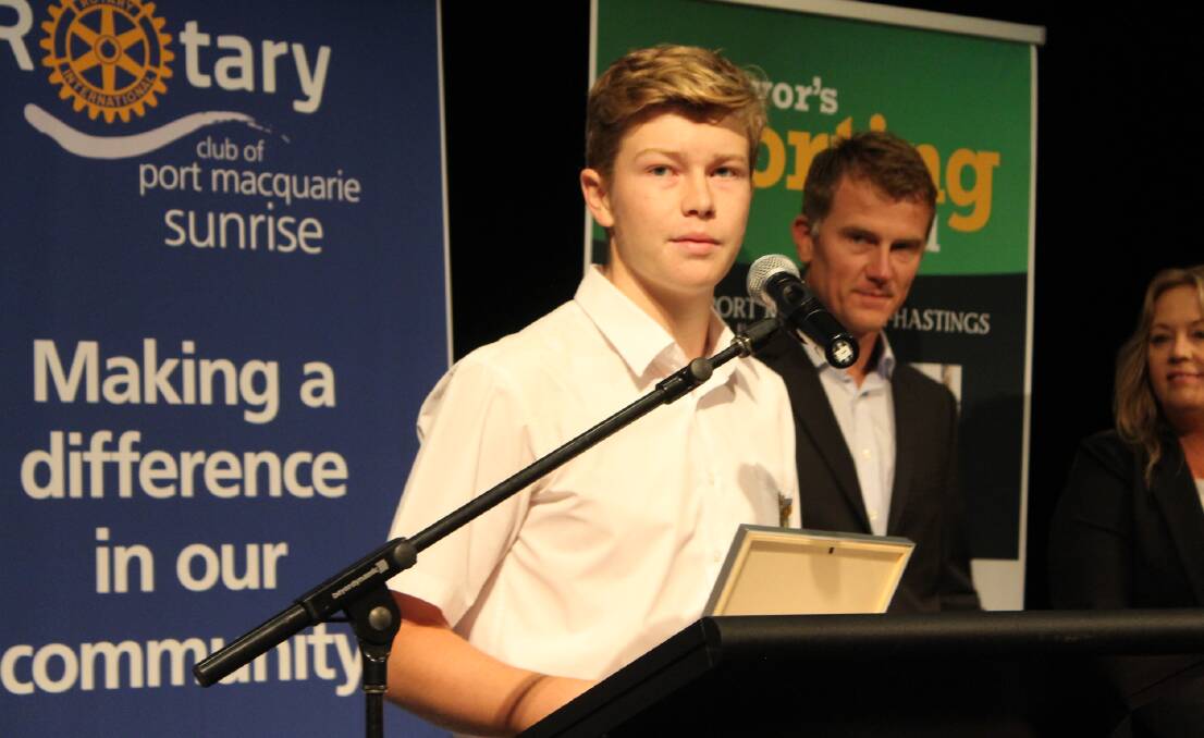 Bright future: Oliver Payne is the recipient of the Wayne Richards Sporting Scholarship.