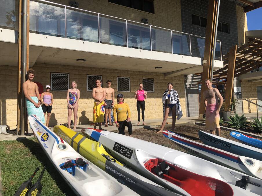 AT THE CLUB: Elaine Walker coaching a group of ski paddlers. Photo: Supplied/Elaine Walker.
