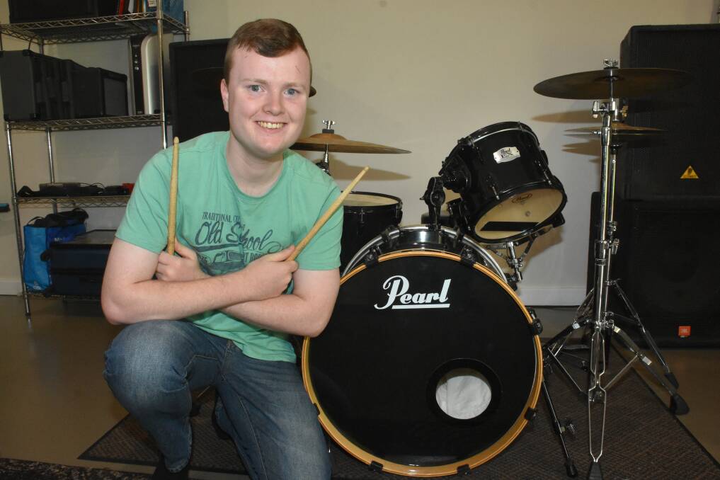 MUSICAL EXTRAVAGANZA: St Josephs Regional College drummer Andrew Archer is ready to shine at Bravissimo.