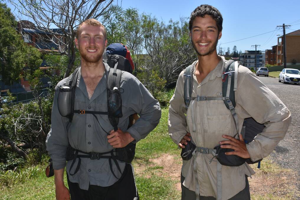A GREAT ADVENTURE TO BRISBANE: Blake Dobles and Nathan Harris-Dent in Port Macquarie.