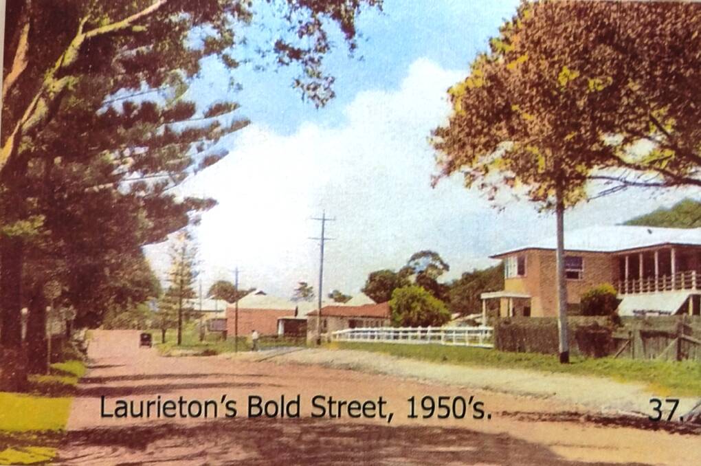 Humble beginnings: Bold St, Laurieton in the 1950s. Photo: Supplied