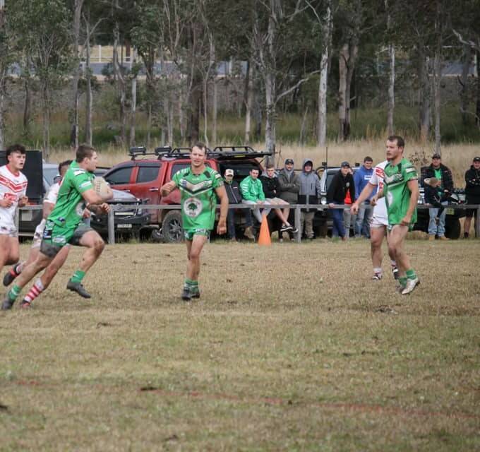 ALMOST PERFECT RUN: Shamrocks in their loss to the Long Flat Dragons in the Bain Cup. Photo: Kaitlyn Powell.