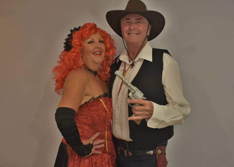 MURDER MYSTERY: Judy Campbell and Bill Harrow in Murder at the Silver Dollar Saloon.