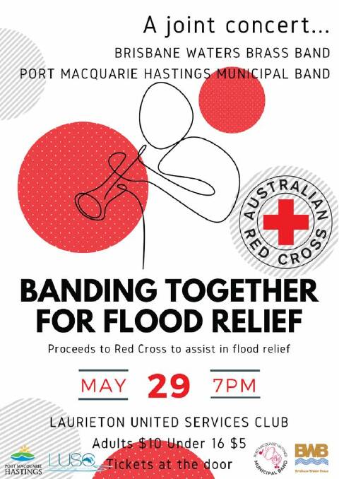 Bands combine for flood relief concert in Laurieton