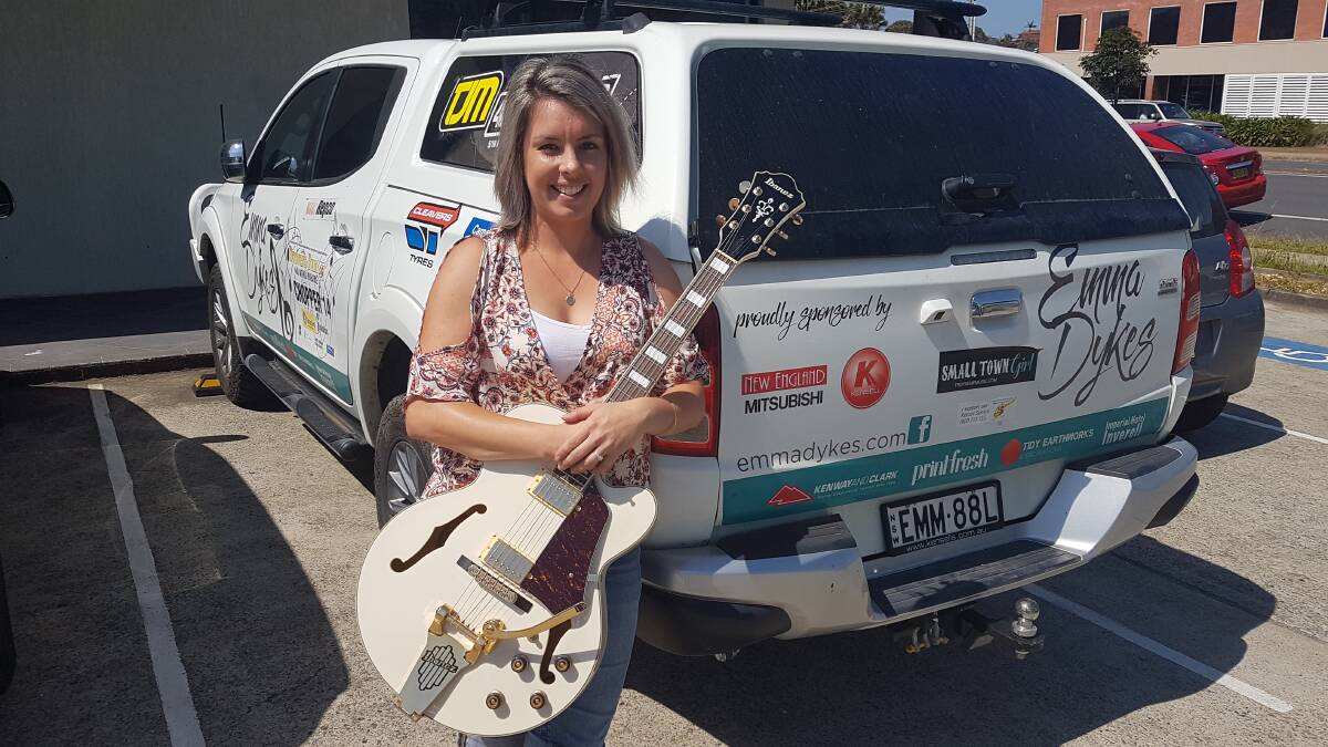 Country music: Laurieton musician Emma Dykes is on the road to this year's Tamworth Country Music Festival on Friday.