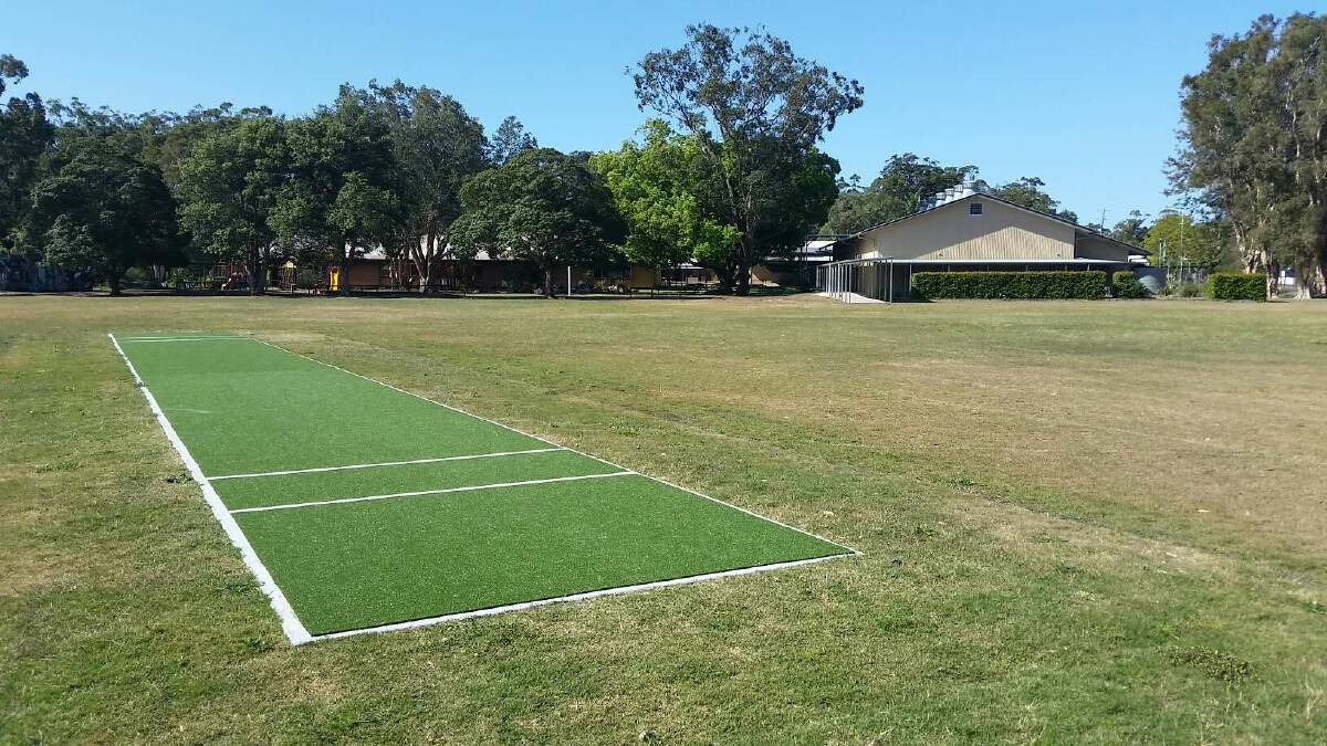 UPGRADES: Bonny Hills Lake Cathie Junior Cricket Club is celebrating completed works at North Haven Public School. Photo: Supplied.