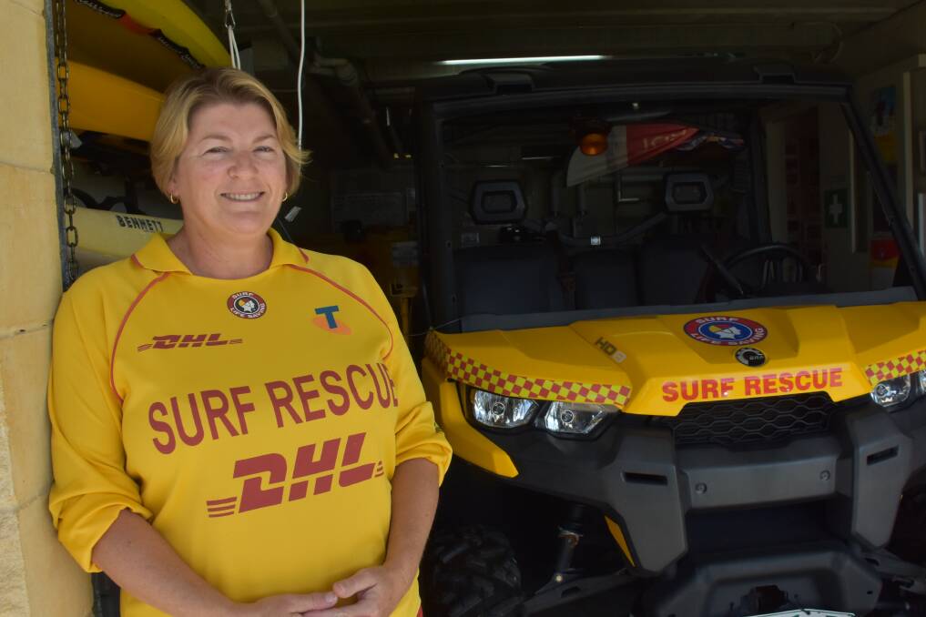 Stepping down: Michelle Kirkwood at the Wauchope-Bonny Hills Surf Life Saving Club.