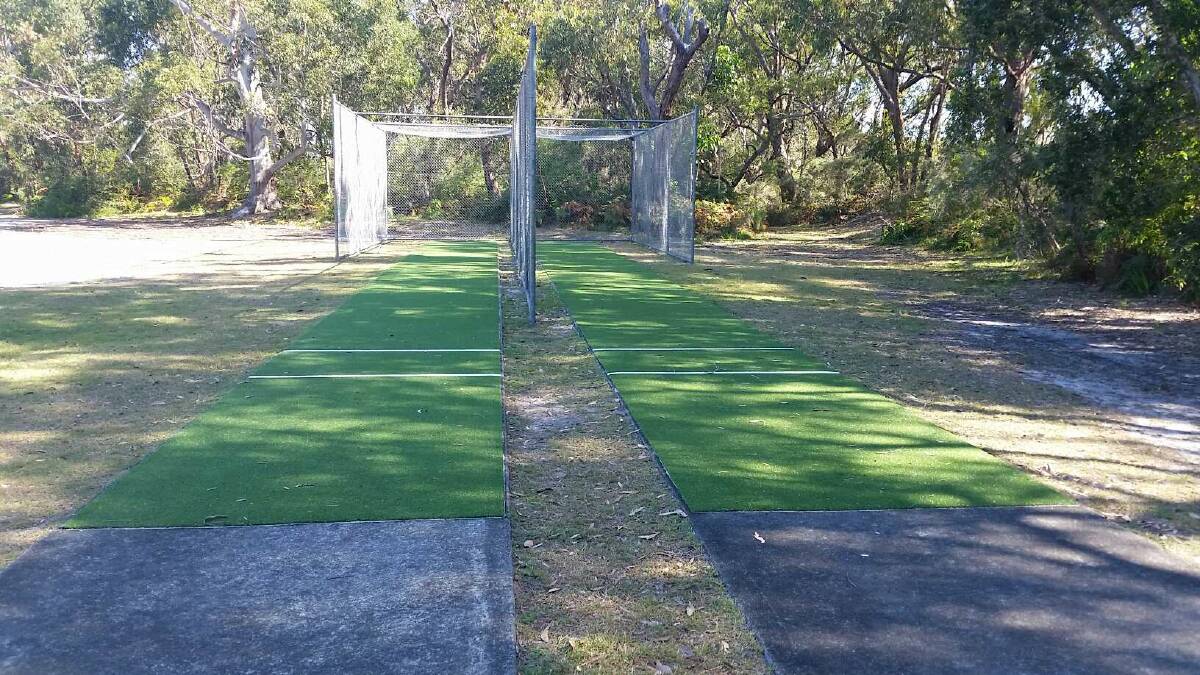 NEW NETS: Bonny Hills Lake Cathie Junior Cricket Club is celebrating completed works at North Haven Public School. Photo: Supplied.