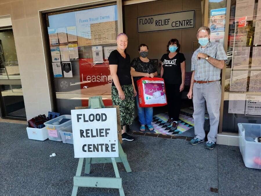 OPEN TO HELP: The Flood Relief Centre in Laurieton. Photo: Supplied.