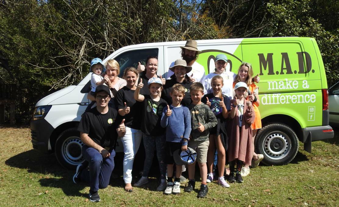 M.A.D has previously helped Camden Haven residents at Brigadoon Caravan Park. Photo: Make a Difference Port Macquarie.