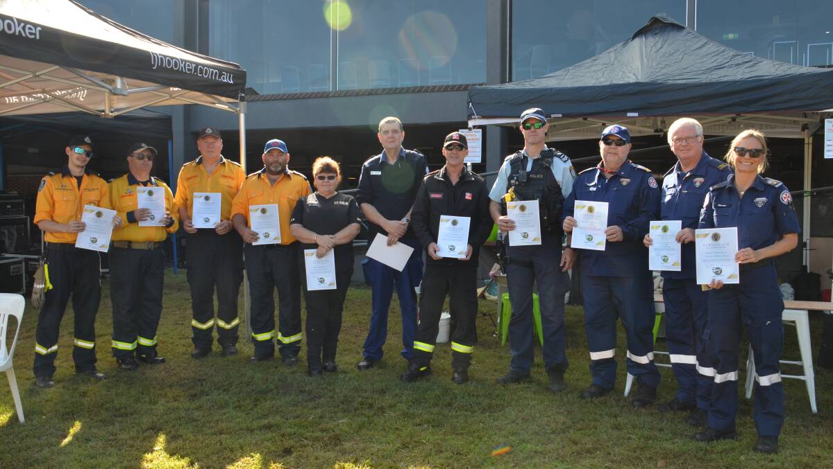 Local emergency service crews thanked at Camden Haven Festival. Photo: Ruby Pascoe