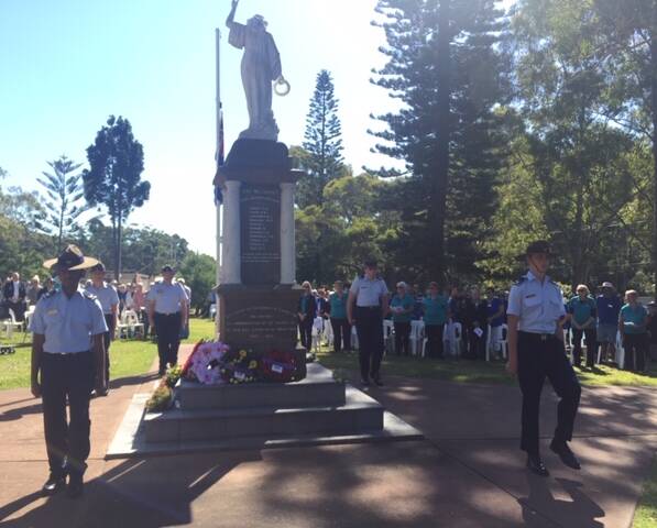 Laurieton's main service on Anzac Day begins at 11am at Laurie Park.