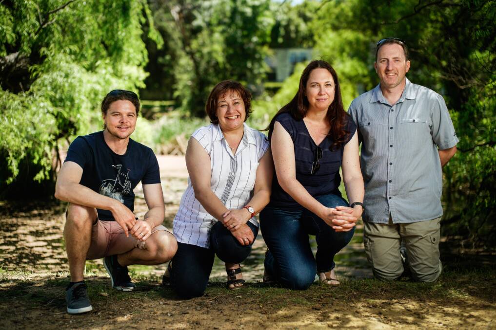 Aquatic ecosystem monitoring: Aquatic Ecology and Restoration Research Group members Ben Vincent, Adrienne Burns, Sarah Mika and Darren Ryder are committed to the Ecohealth program.