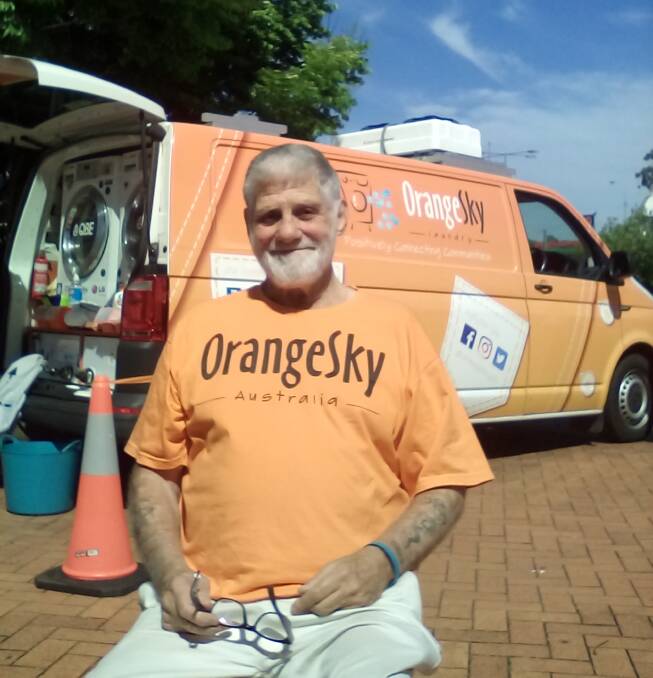 Orange Sky volunteer Terry Memory. Photo: Megan Ali-Davis