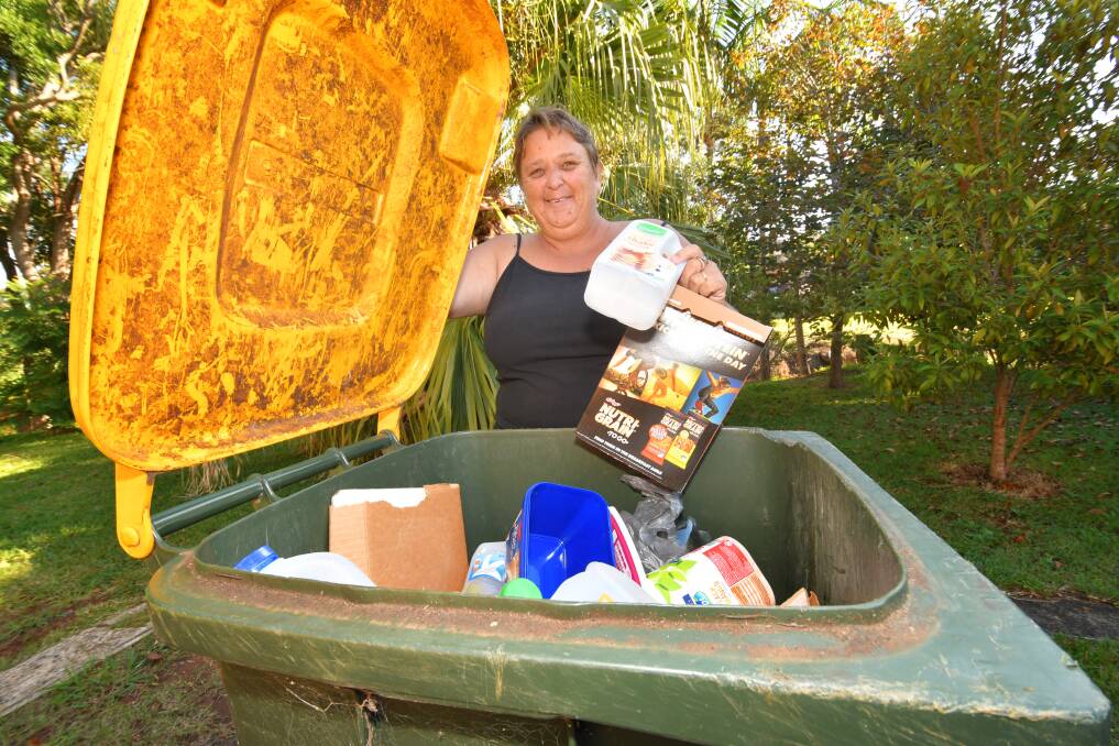 Supporter of recycling: Port Macquarie resident Susan Witherspoon will keep recycling. Photo: Ivan Sajko