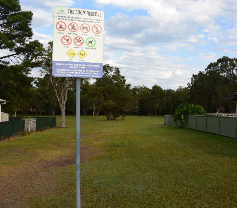 The council's March business paper contains a report on the off-leash dog park plan at The Boom Reserve.