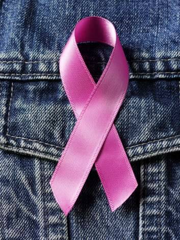 Breast cancer pink ribbon.