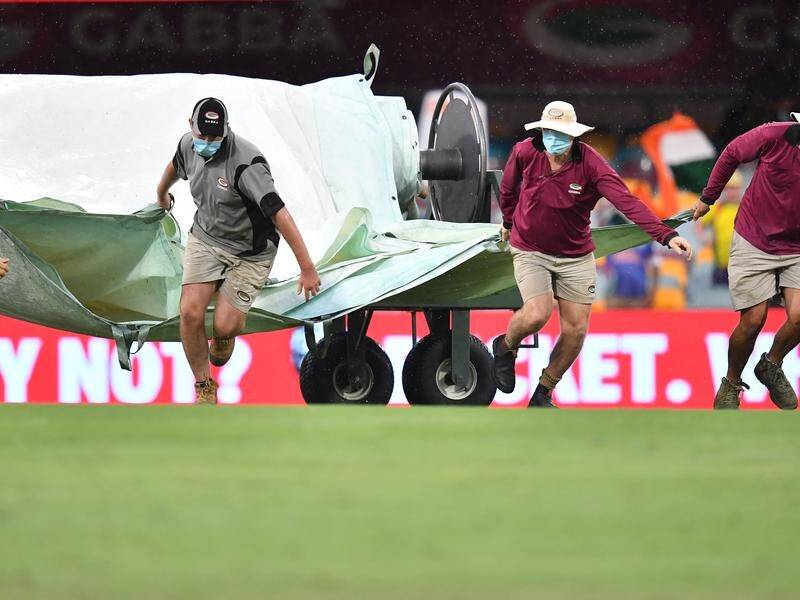 More rain is forecast for the final day of the fourth Test between Australia and India at the Gabba.