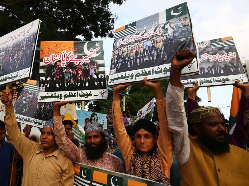Protests and clashes continue as Pakistan refers the Kashmir dispute and India to the UN court.