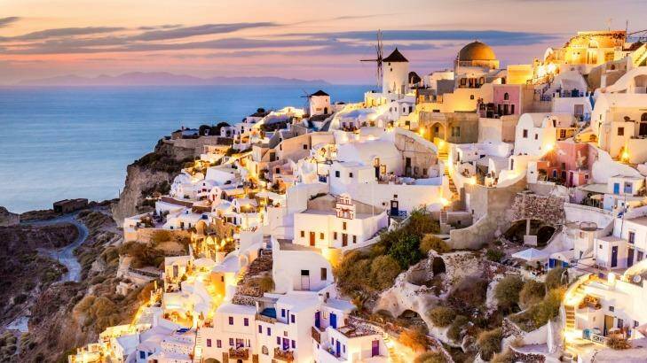 Sunset over Santorini but the sun never sets on Greece's friendliness and beauty. Photo: iStock