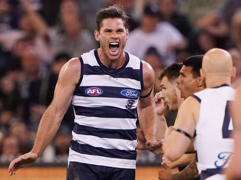 Geelong forward Tom Hawkins has been banned for one AFL game for striking.