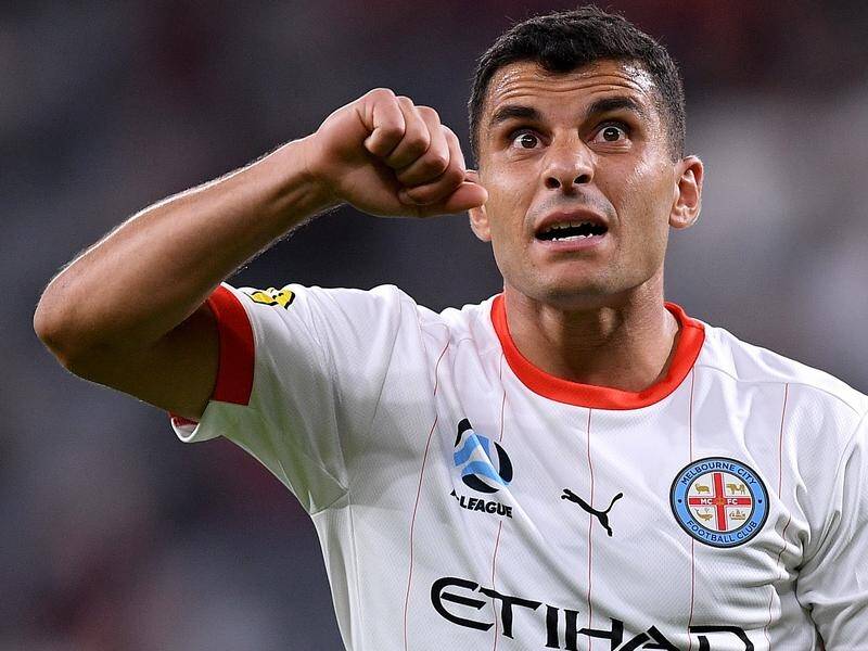 Melbourne City's Andrew Nabbout is bracing for a ribbing from Melbourne Victory fans.