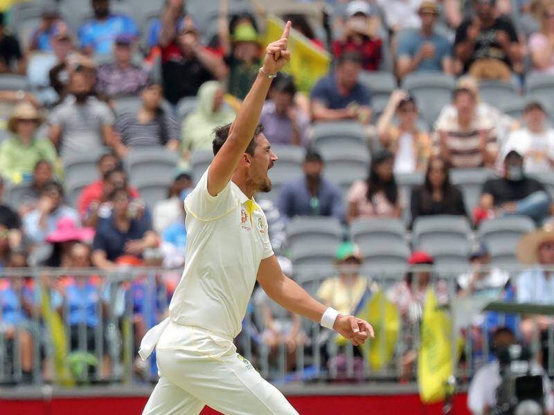 Mitchell Starc (pic) has hit back at Shane Warne's criticism after the first Test loss to India.