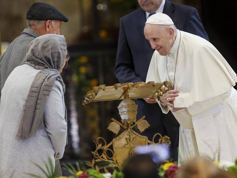 Pope Francis says the world has become deaf to the plight of the poor.