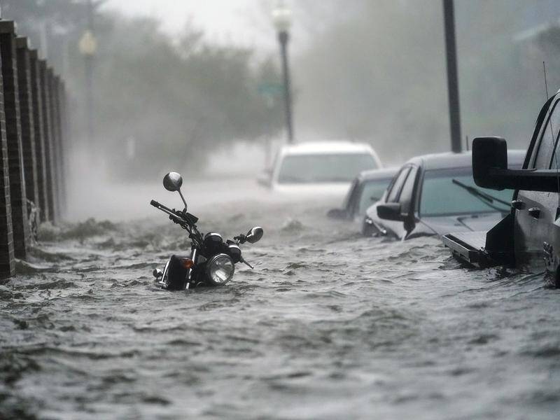 Pensacola, Florida experienced up to 1.5m of flooding as Hurricane Sally hit the southeastern US.