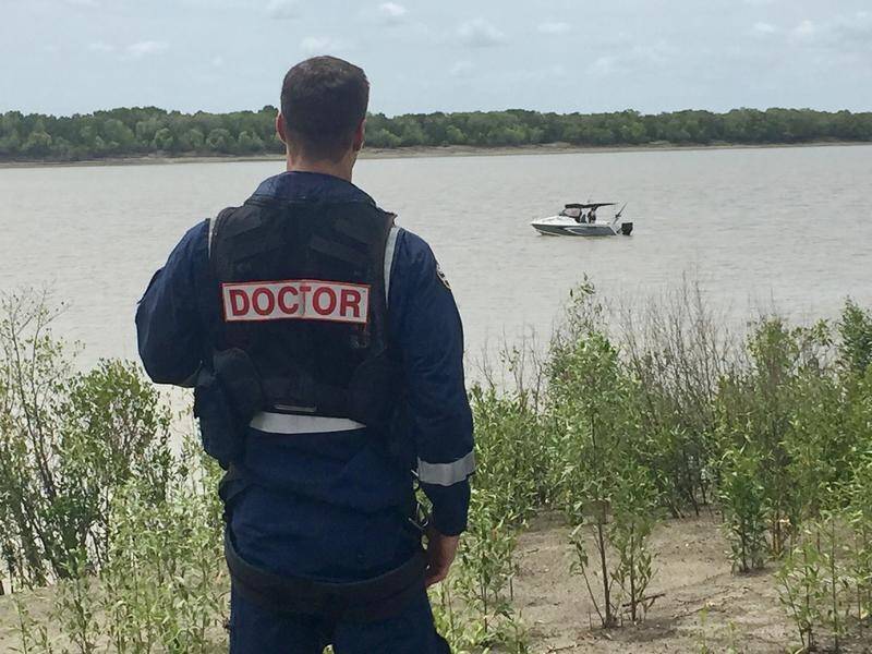Three fishermen were adrift for two days on a remote NT river before they were rescued.