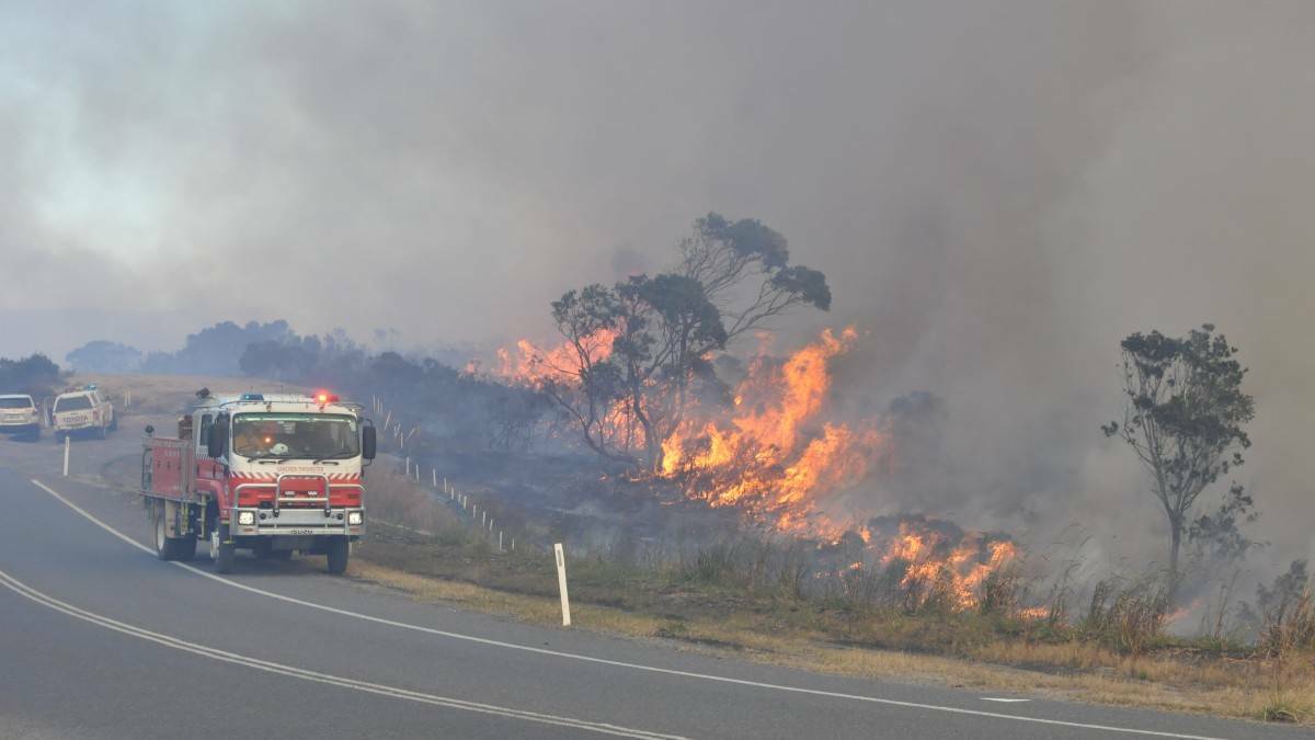 The hazard reduction burn in Bonny Hills in July 2014.