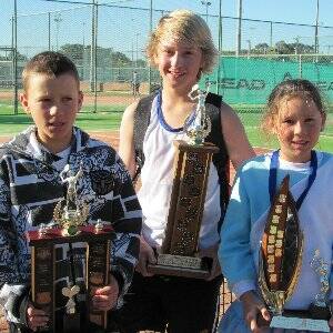 Bringing home the trophies - Young tennis stars Corey, Blake and Krystal Clarke