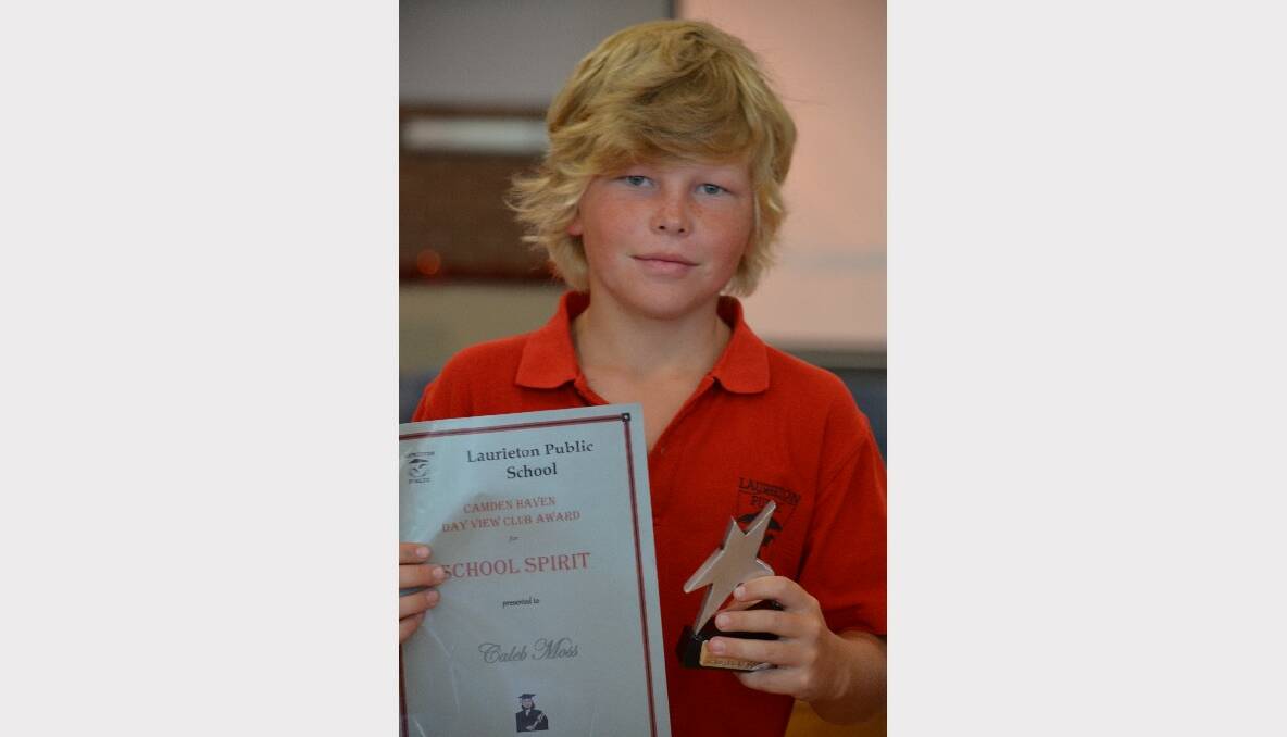 School Spirit Award - Caleb Moss